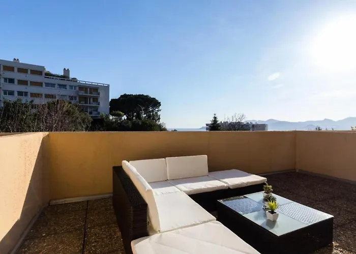 Havre De Paix 2 Pieces, Terrasse Vue & Piscine - Havre De Paix 2 Pieces, Terrasse Vue & Piscine Mae-1603 קאן